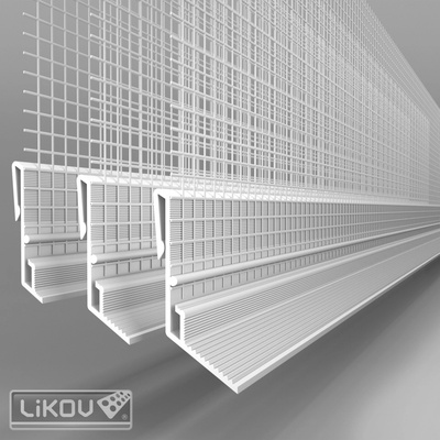 LIKOV LE-V lišta okapnica na hliníkovú zakladaciu lištu LO 6mm