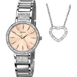 Seksy Дамски подаръчен комплект Seksy Swarovski Crystals Elegance - S-2534G. 76 (S-2534G.76) Часовници