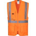 Portwest hi-vis c357 / Светлоотразителна жилетка с джоб за таблет - hv оранжева m (c357orrm)