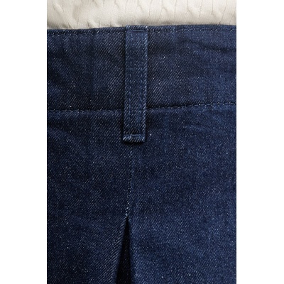 Calvin Klein Jeans къс панталон дамски от деним (LV047F792G)
