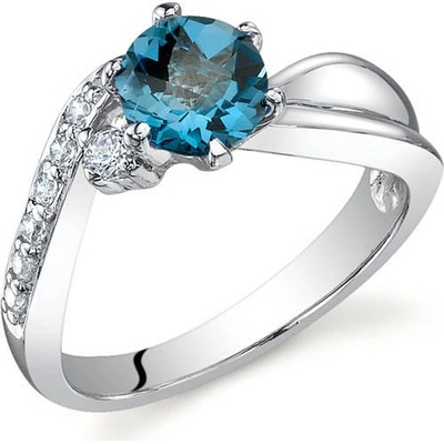 Eppi elegantný strieborný prsteň s 1.00ct topásom Corvina R32257