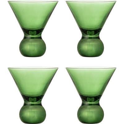 Bloomingville Corliss Чаши за коктейли, 165 ml, зелени, 4 бр (82072449)