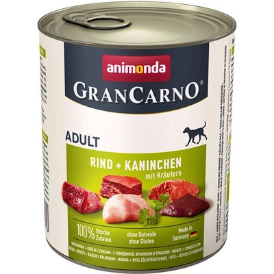 Animonda Gran Carno Original Adult Hovädzie a králik s bylinkami 800 g