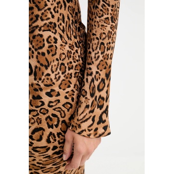 TWINSET Рокля Twinset в кафяво дълга разкроена 252TP2471 (252TP2471)