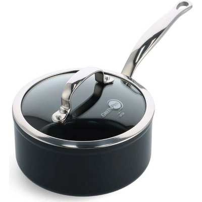 GreenPan BARCELONA PRO omáčník 18 cm s poklicí, černá CC005331-001