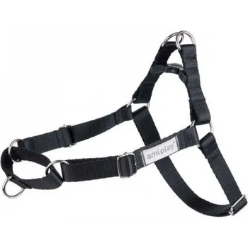 amiplay EASY GO SAMBA harness - нагръдник за куче - ЧЕРЕН, размер XL - 65-95 х 2, 5 см - Полша - 280304