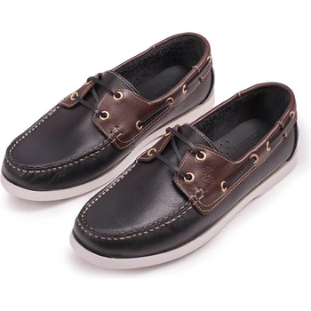 Grand Polo Club Gpc polo Мъжки обувки от естествена кожа - Черни с Кафяв 20210835379 (330404_Черно)