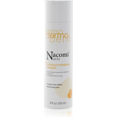 Nacomi Next Level Purifying and refreshing shampoo čisticí šampon s osvěžujícím účinkem 250 ml