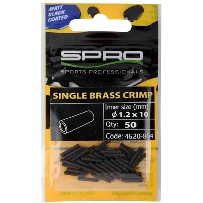 SPRO Krimpovací spojky Matte Black Single Brass Crimp 1,40mm