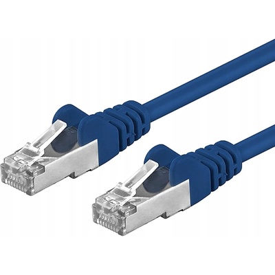 Premiumcord sp6asftp010B Patch, CAT6a S-FTP, RJ45-RJ45, AWG 26/7, 1m, modrý