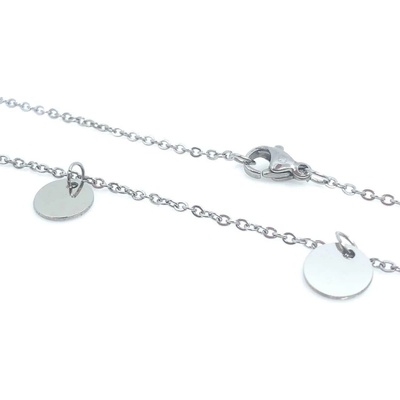 Jan Kos jewellery Řetízek s přívěskem z oceli 12118334