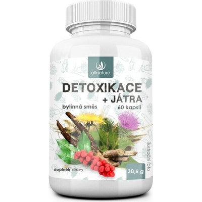 Allnature Detoxikace+játra bylinný extrakt 60 kapsúl