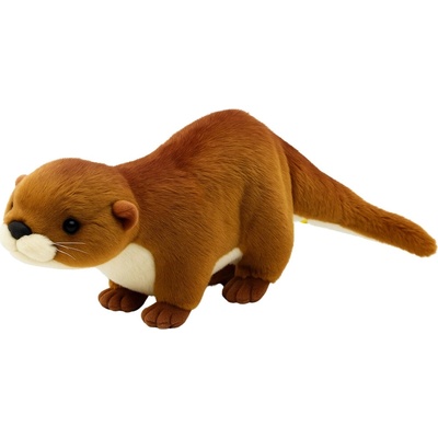 LeanToys vydra bílá a hnědá 50 cm