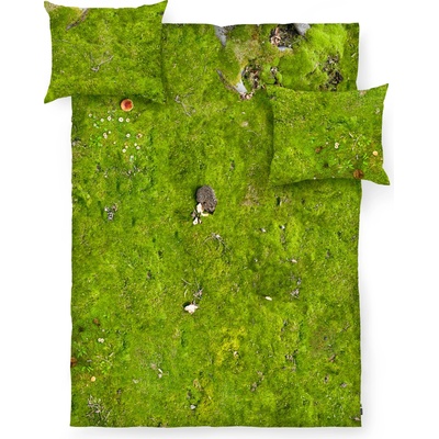 Foonka Спално бельо Hayka горски мъх двойно 160 x 200 см (160X200/70X80-M)