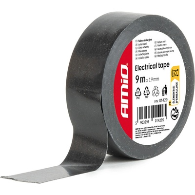Amio Izolačná páska 19 mm x 9 m čierna