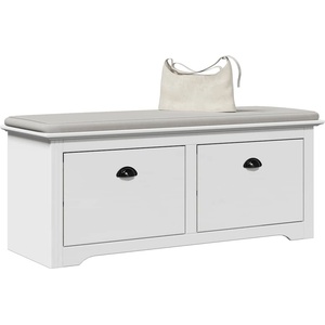 vidaXL vidaXLL Пейка за антре "BODO" Бяла 114x40x45 cm (4016869)