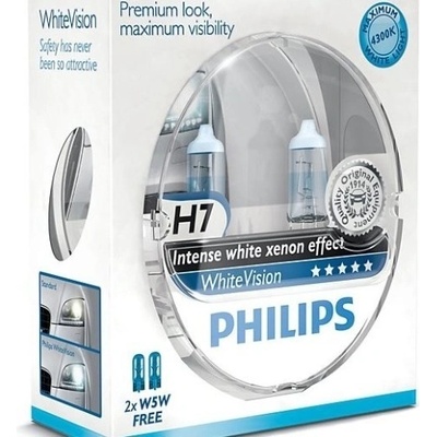 Philips WhiteVision H7 PX26d+W5W 12V 55W