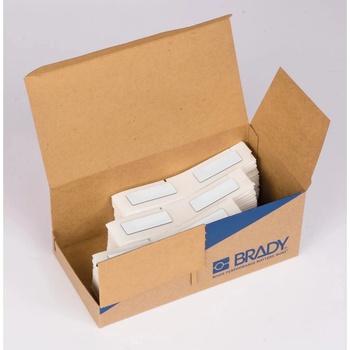Brady M6-08-7593-WT / 312040, Етикети за подмяна на гравирани табели, 19 mm x 48 mm (312040)