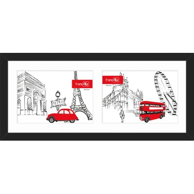 STYLER Рамка за снимки Japan 15 x 37 см черна (RA-13198)