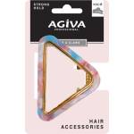 Agiva Professional Шнола за коса, триъгълник, 5 cm, розова - baby