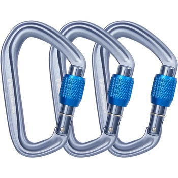 Black Diamond Винтов карабинер Black diamond Hotforge Screwgate 3 Pack Screwgate carabiner - Gray - размер One Size (322-0183-0211)