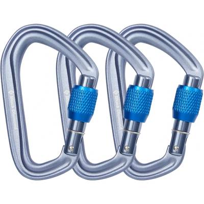 Black Diamond Винтов карабинер Black diamond Hotforge Screwgate 3 Pack Screwgate carabiner - Gray - размер One Size (322-0183-0211)