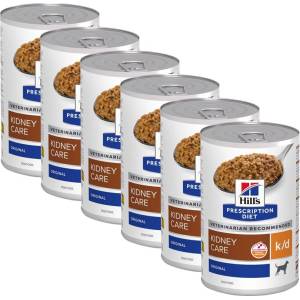 Hill's Hill s Prescription Diet k/d Грижа за бъбреците консерви за кучета 6 x 350 г