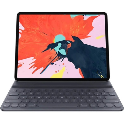 Apple Оригинален Калъф с Клавиатура за iPad Pro 12.9 2018/ Air 13, Apple Smart Keyboard Folio Case MU8H2DK/A, Черен (MU8H2DK/A)
