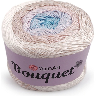 Stoklasa Bavlněná pletací příze Bouquet 250 g Balení: 1 ks, Varianta: 2 (709) béžovobílá pudrová 2 (709) béžovobílá pudrová