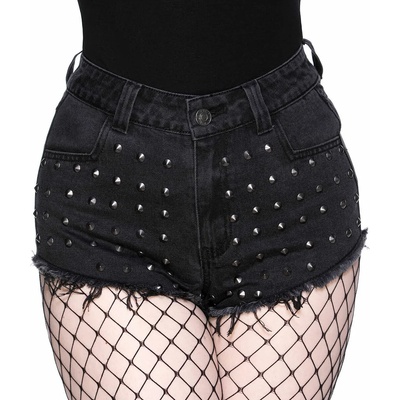 KILLSTAR дамски шорти KILLSTAR - Liberty Studded - Ash - KSRA003585