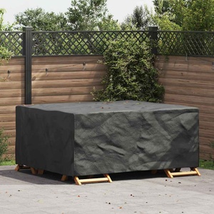 vidaXL Покривало за мебели Едноцветен Черно 200 x 165 x 80 cm 210D (4105771)