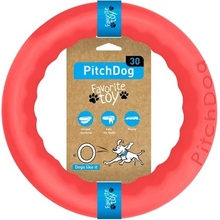 Pitch Dog hračka guma tréninkový kruh růžový S 17 cm