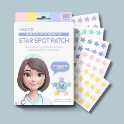 OOTD Star Spot Patch Náplasti na akné s niacinamidem a ceramidy 80 ks