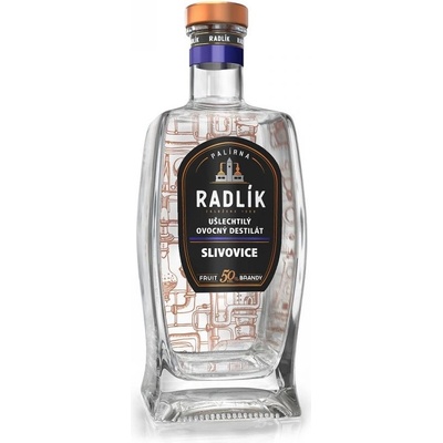 Radlík Slivovice Silná 50% 0,5 l (holá láhev)