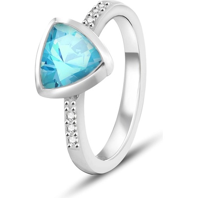 Beneto Exclusive Stříbrný se světle modrým topazem TOPAGG2