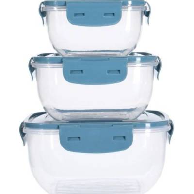 КУТИИ ЗА ХРАНА 024000170 ПВЦ ЧЕТИРИСТРАННО ЗАТВАРЯНЕ СИНЬО/АНТРАЦИТ К-КТ 3бр (024000170)