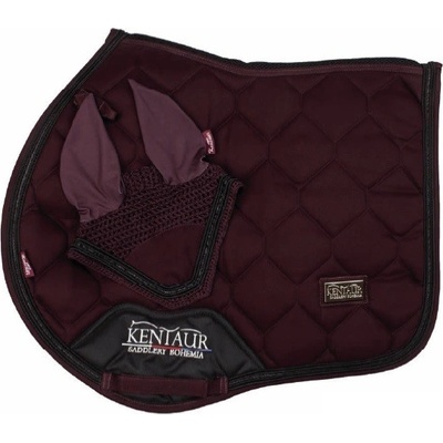 JQ Podsedlová dečka hřbet MASH a náušníky vínová