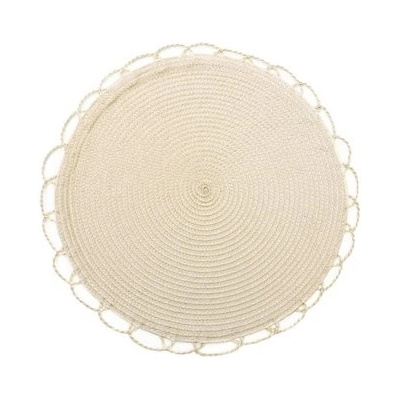 Mybesthome prostírání kulaté TÝNKA béžová 38cm