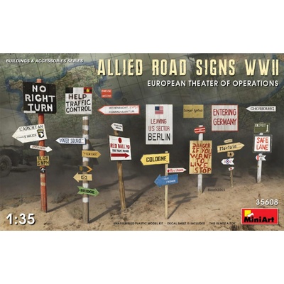 MiniArt Allied Road Signs WWII 1:35