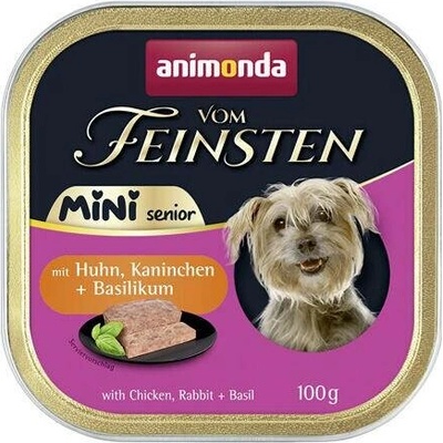 Animonda Vom Feinsten Mini Senior kuře králík bazalka 16 x 100 g