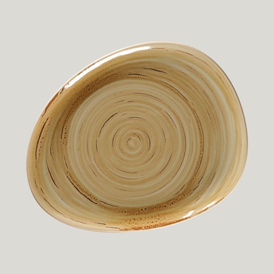 RAK Porcelain Spot talíř mělký 28 x 22,5 cm hnědý granát SGRFLFP28-12