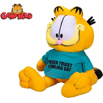Mikro Гарфийлд - "Никога не вярвай на усмихната котка" 28см плюшено седящо