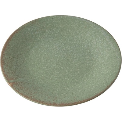 MIJ Jídelní talíř GREEN FADE 28 cm zelená keramika