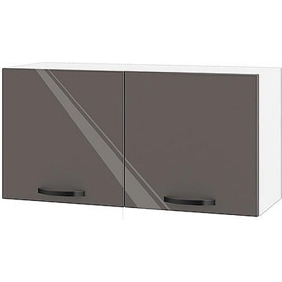 ИРИМ Горен кухненски шкаф Сити БФ-Антрацит гланц-05-108 80 см