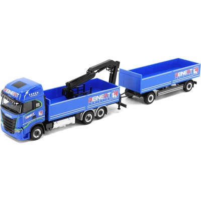 Herpa Iveco S Way LNG REINERT s přívěsem 1:87
