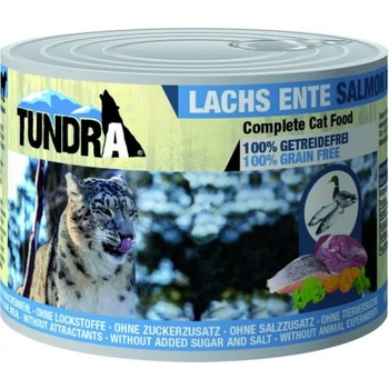 TUNDRA grain free - консерва за котки със сьомга и патешко, БЕЗ ЗЪРНО, 200 гр, Германия - 700ve