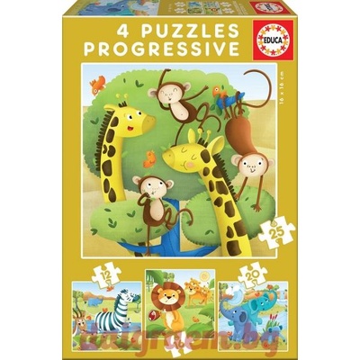 Educa Пъзел educa 17147 - 73 части - Диви животни (edu17147)