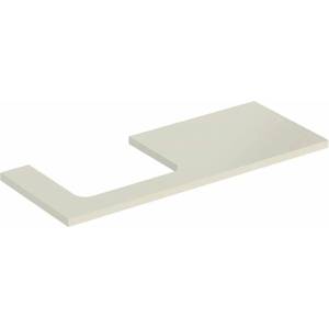 Geberit Плот за мивка Geberit One с ляв изрез, гланцово пясъчно сиво, 120 см (505.305.00.4)