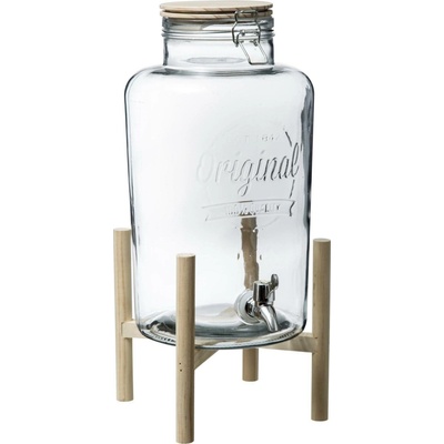 Secret de Gourmet Jar s kohoutkem, na stojánku, 8L, sklo