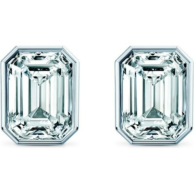 SAVICKI Náušnice Pure biele zlato, laboratórne diamanty PURE-K-EM-050-LAB-B